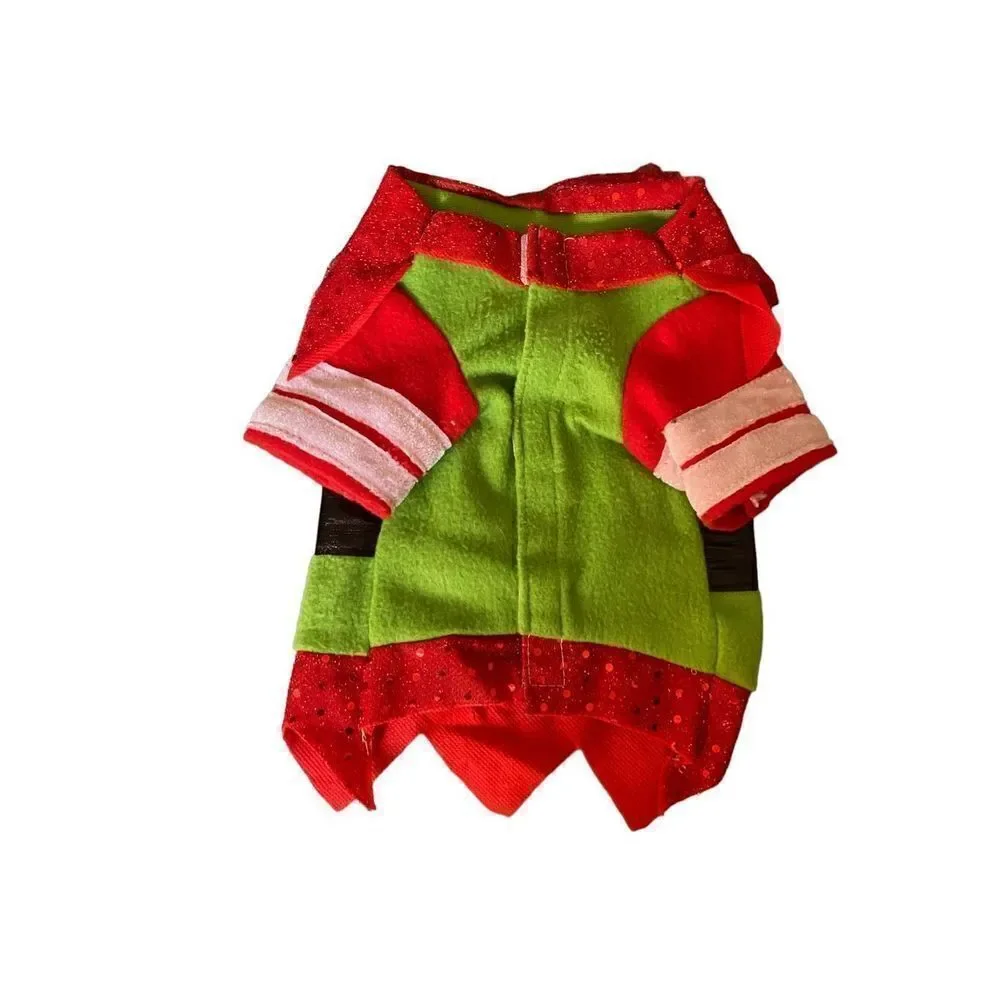 Christmas dog elf costume holiday size XS